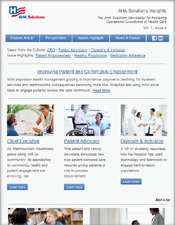 AHA Solutions INSIGHTS Newsletter - Patient and Community Engagement
