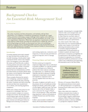 Background Checks: An Essential Risk Management Tool