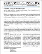 Predicting Future Hospital Admissions: Can We Focus Intensive Readmission Avoidance Efforts More Effectively?