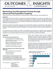 Maximizing Care Management Savings Through Advanced Total Population Targeting