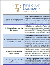 PLI 7-Step Strategy for Physician Alignment & Engagement